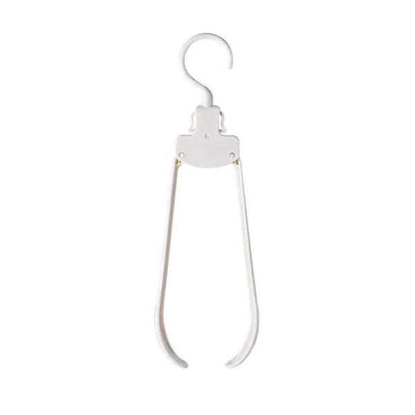 SearchFindOrder White Plastic Foldable Clothes Hanger
