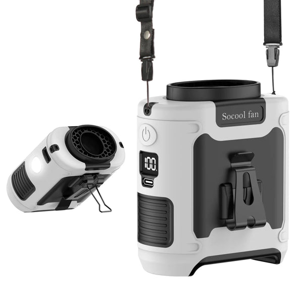 SearchFindOrder White Portable Waist Fan