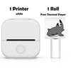 SearchFindOrder White Printer Portable Mini Wireless Thermal Pocket Printer