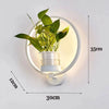 SearchFindOrder White-round / No plants / 36W Modern Minimalist LED Wall Light