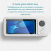 SearchFindOrder White Shower Phone Holder with Bluetooth Speaker