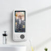 SearchFindOrder White Shower Phone Holder with Bluetooth Speaker