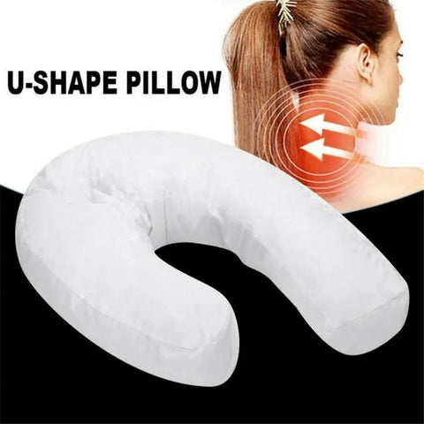 SearchFindOrder White Side Sleeper Pro U Shape Pillow