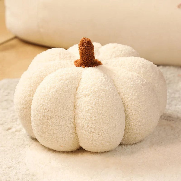 SearchFindOrder White Soft Plush Pumpkin