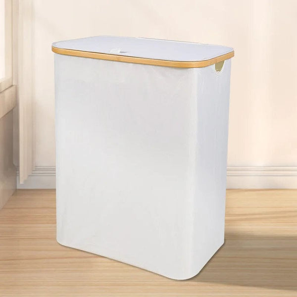 SearchFindOrder whitestyle A Tri Section Extra Large Laundry Hamper with Lid