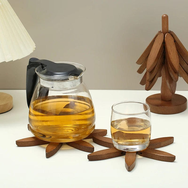 SearchFindOrder Wooden Tree Design Coasters