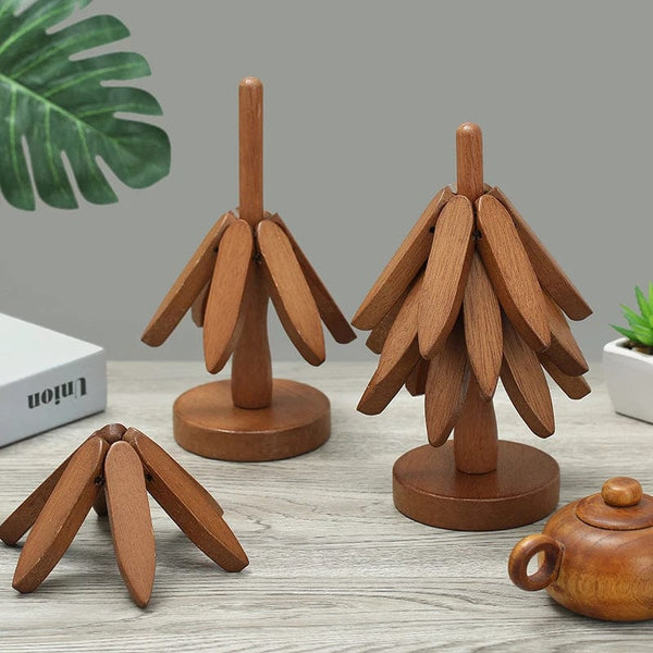 SearchFindOrder Wooden Tree Design Coasters
