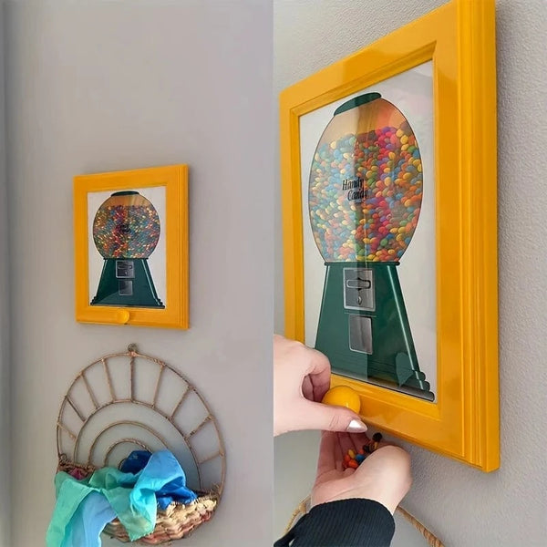 SearchFindOrder Yellow Candy Dispenser Picture Frame