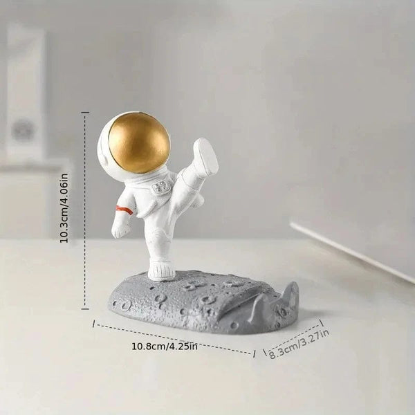 SearchFindOrder Yellow Hand-Crafted Astronaut Mobile Phone Bracket