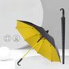 SearchFindOrder Yellow Heavy-Duty Curved Handle Umbrella