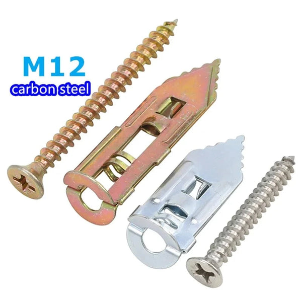 SearchFindOrder zinc-colored 1 / M12x30mm Self-Drilling Drywall Anchors