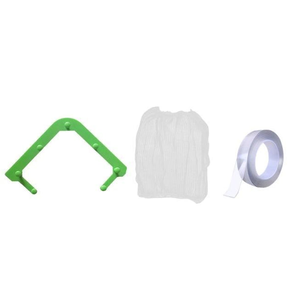 SearchFindOrder 1 Rack & 100 Filters Corner Kitchen Sink Mesh Waste Strainer (1 holder + 100 mesh filter bags)