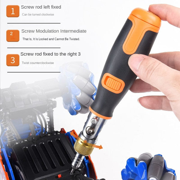 SearchFindOrder 10-in-1 Multi-Angle Portable Ratchet Screwdriver