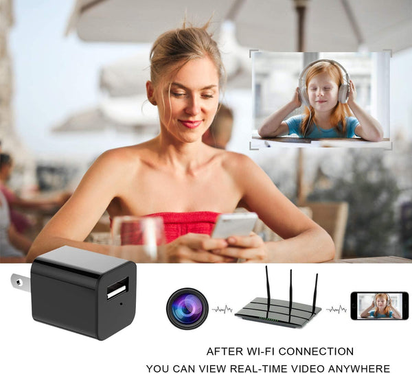 SearchFindOrder 1080p Mini Wifi Power Adapter HD IP Camera