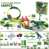 SearchFindOrder 146 Pieces Dinosaur 360° Loops Railway Track Set