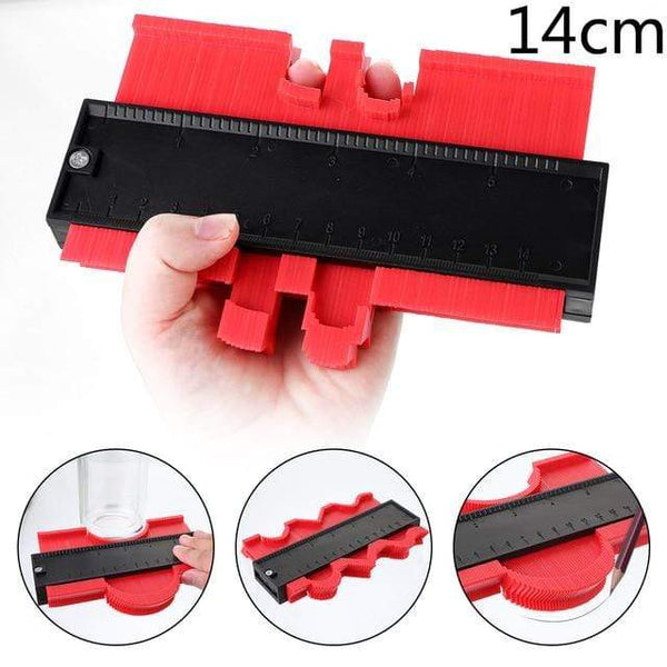 SearchFindOrder 14cm Red Profile & Contour Gauge Tool