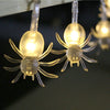 SearchFindOrder 15 / 1.5M 10LED Lights 10/20Led Halloween Pumpkin Ghost Skeletons Bat Spider Led Light String Festival Bar Home Party Decor Halloween Ornament