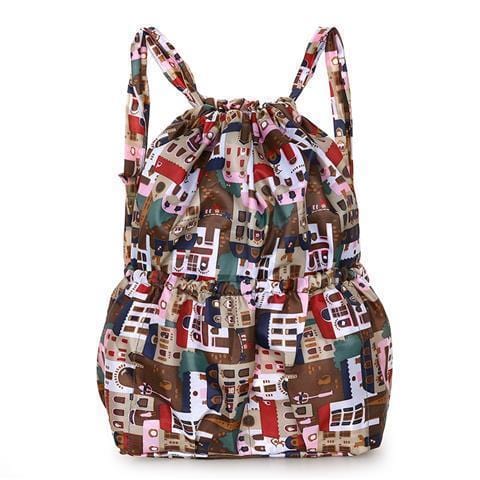 SearchFindOrder 1pcs / P16-duocaixiaozhen Foldable Large Capacity Travel Backpack