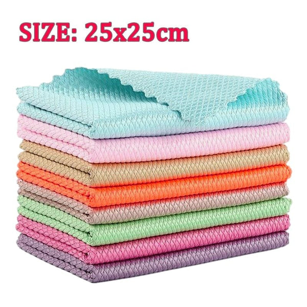SearchFindOrder 25x25cm Random Color Microfiber Polishing Cleaning Cloth