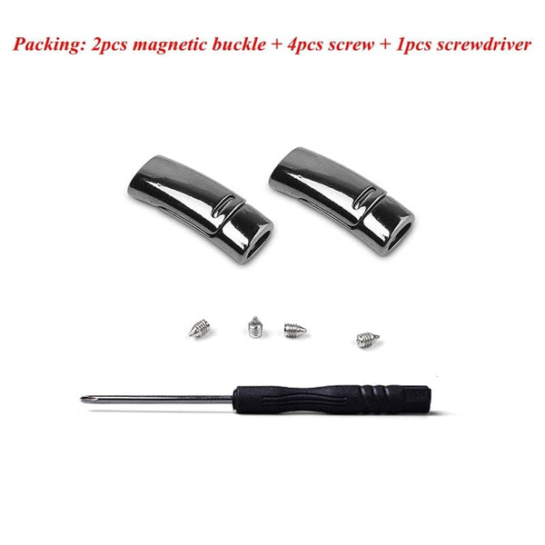 SearchFindOrder 2pcs Gun color / China / 100cm Smart Magnetic No-Tie Shoelaces