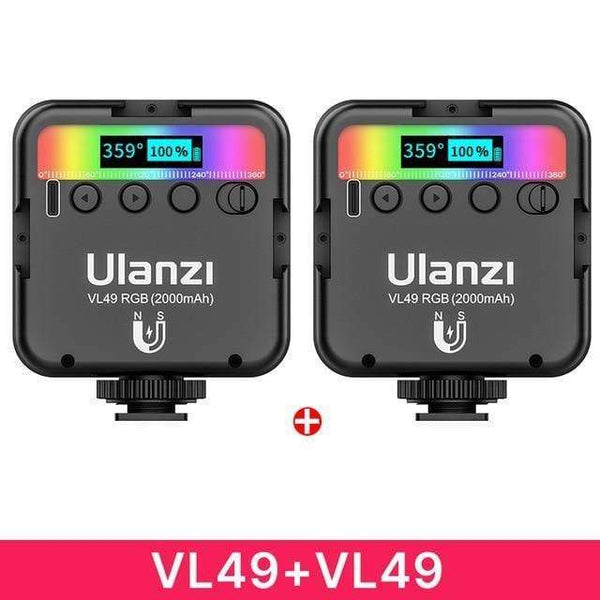 SearchFindOrder 2PCS Mini RGB Video Lighting for Photography