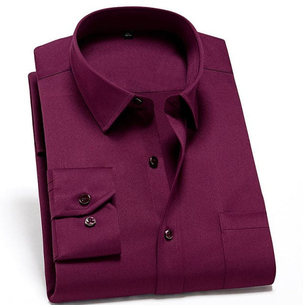 SearchFindOrder 3-808 / 44 185CM 90KG Stretch Non-iron Anti-wrinkle Free Shirt