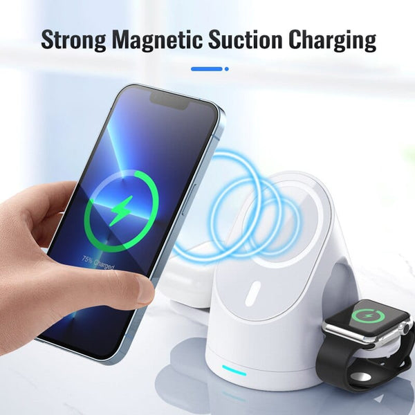 SearchFindOrder 3-in-1 Magnetic Wireless Charger