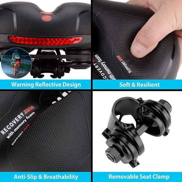 SearchFindOrder 3D GEL Hollow Breathable Bicycle Saddle Seat for Men and Women