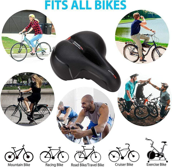 SearchFindOrder 3D GEL Hollow Breathable Bicycle Saddle Seat for Men and Women