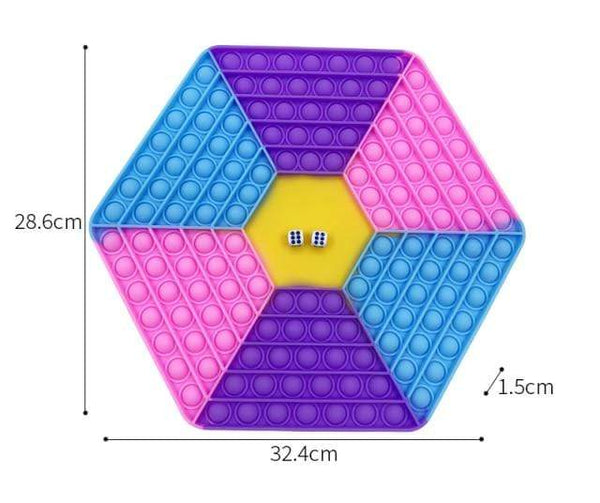 SearchFindOrder 4 Big Bubble Press Fidget Toy Chess Game