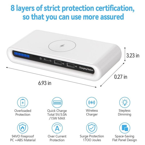 SearchFindOrder 4-in-1 Smart Wireless Charging Station