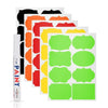 SearchFindOrder 40pcs Colorful 48pcs Jar Stickers Kitchen Label