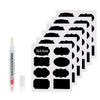 SearchFindOrder 48pcs 8 shape 48pcs Jar Stickers Kitchen Label