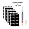 SearchFindOrder 48pcs Jar Stickers Kitchen Label