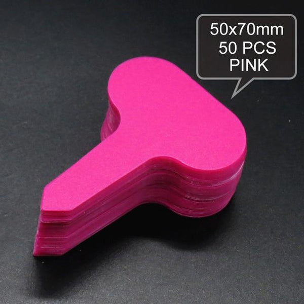 SearchFindOrder 50 Pieces Pink Plant & Vegetable Markers For Gardening (50 Piece Set)