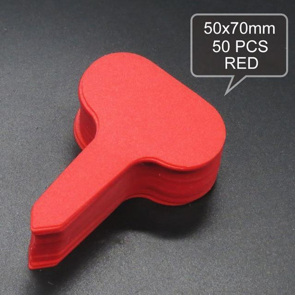 SearchFindOrder 50 Pieces Red Plant & Vegetable Markers For Gardening (50 Piece Set)