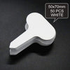 SearchFindOrder 50 Pieces White Plant & Vegetable Markers For Gardening (50 Piece Set)
