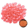 SearchFindOrder 50pcs / Orange pink Glow in the Dark Garden Pebbles