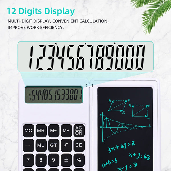 SearchFindOrder 6 inch Portable and Folding Calculator with Writing Tablet