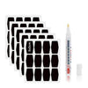 SearchFindOrder 60pcs 1 shape 48pcs Jar Stickers Kitchen Label