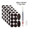 SearchFindOrder 60pcs 2 shape 48pcs Jar Stickers Kitchen Label