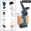 SearchFindOrder 6in and 4in Blue Set / EU Mini Electric Pruning Chainsaw