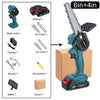 SearchFindOrder 6in and 4in Blue Set / US Mini Electric Pruning Chainsaw