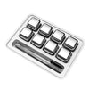 SearchFindOrder 8 Pieces With Ice Clip Stainless Steel Ice Cubes