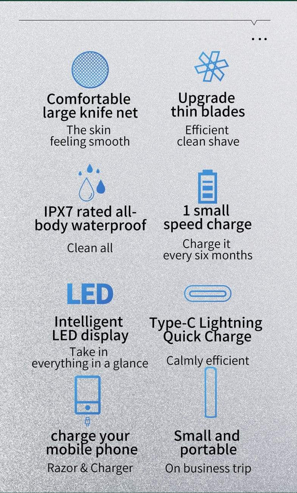 SearchFindOrder 8D Portable Waterproof Shaver