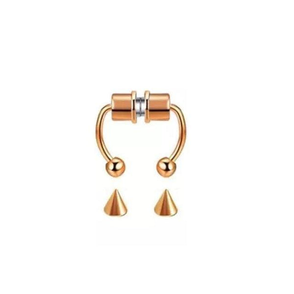 SearchFindOrder A-rose golden Magnetic Nose Hoop Ring