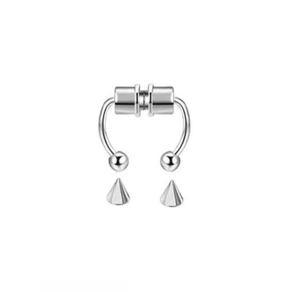 SearchFindOrder A-Silver Magnetic Nose Hoop Ring