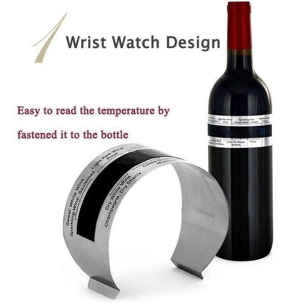 SearchFindOrder A Wine Thermometer Wine Collar Thermometer with LCD Display