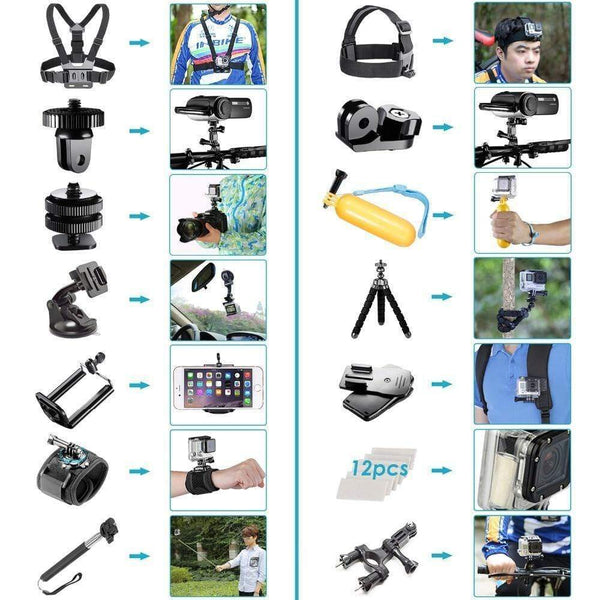 SearchFindOrder Action Camera Accessories Kit for GoPro Hero