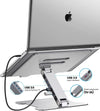 SearchFindOrder Aluminum Foldable Laptop Notebook Cooling Stand with USB 3.0 Hub